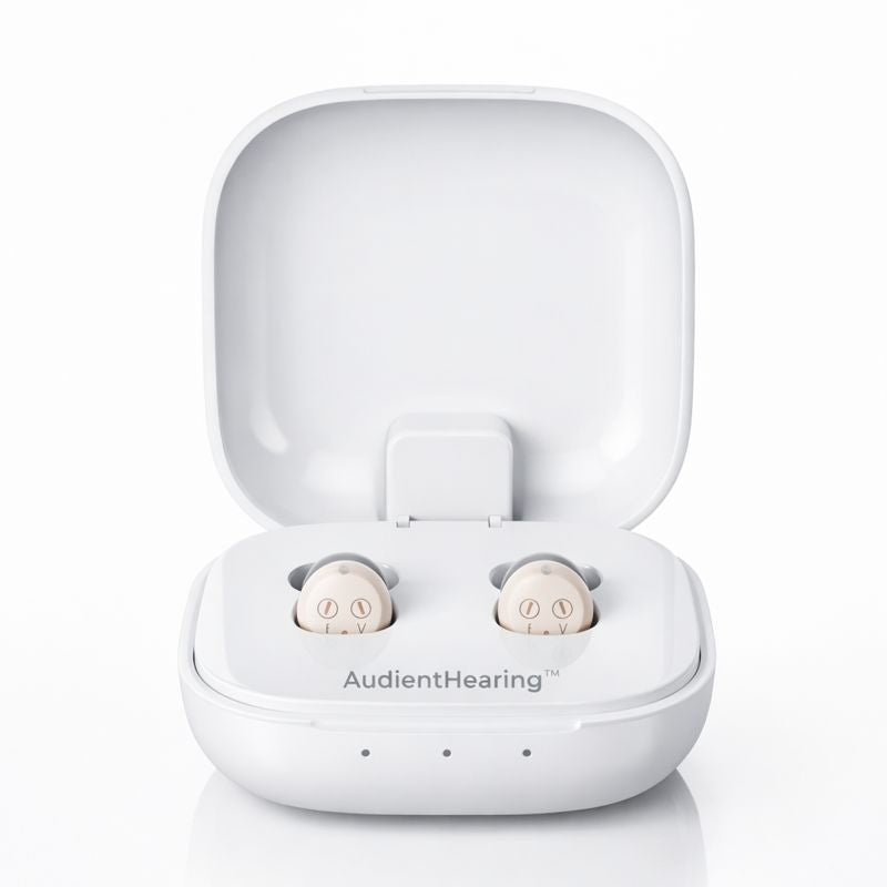 AudientHearing® Finally Hear Conversations Clearly — Without Bulky Hearing Aids.